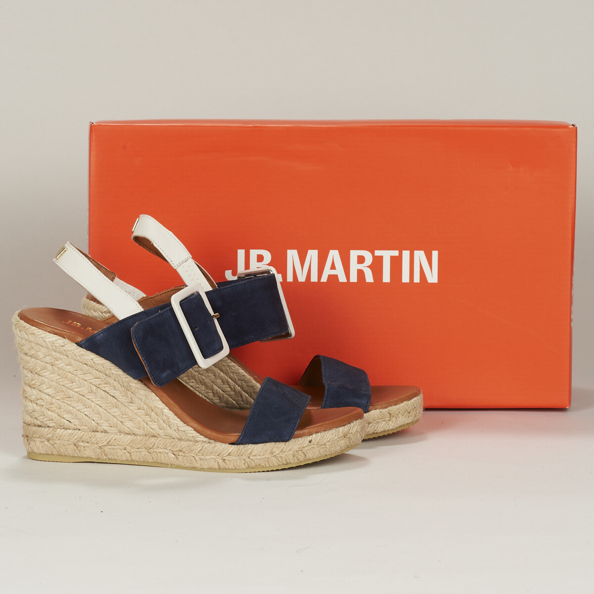 JB Martin - 1IRINA - Goat / Velvet / Marine / Chalk