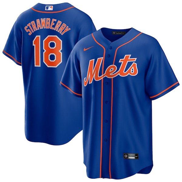 Darryl Strawberry New York Mets Nike Alternate Replica Player Jersey - Royal
