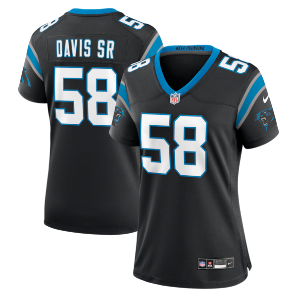 Thomas Davis Sr. Carolina Panthers Nike Women's Team Retired Game Jersey -  Black