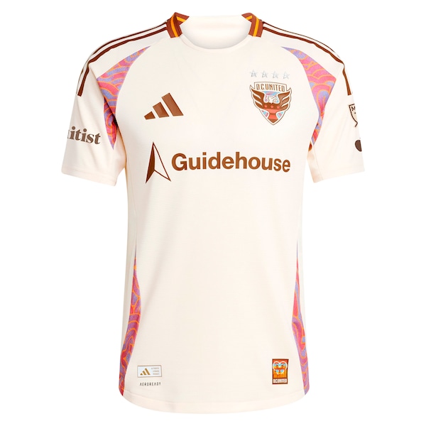 D.C. United adidas 2025 The Soul Kit Authentic Custom Jersey - Natural