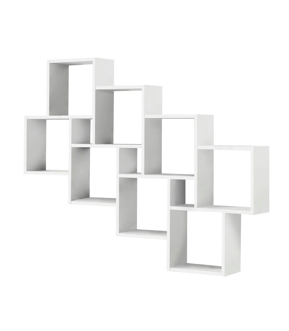 LAURIO - Etagère Murale Flottante 11 Compartiments