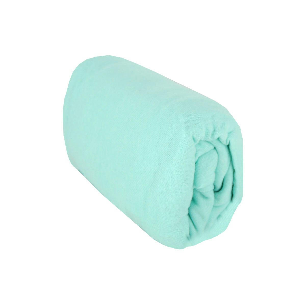 - Drap-housse bébé bleu en coton 70x140 cm