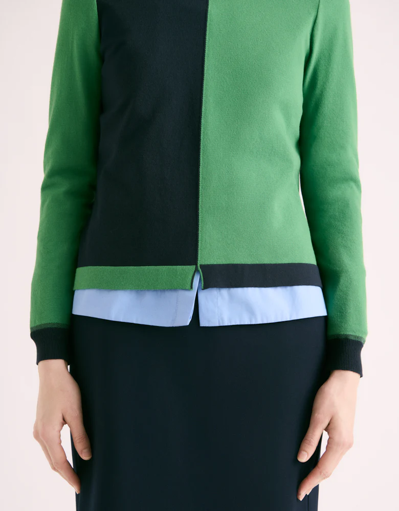 Pull en maille bicolore ANKO/88095/861