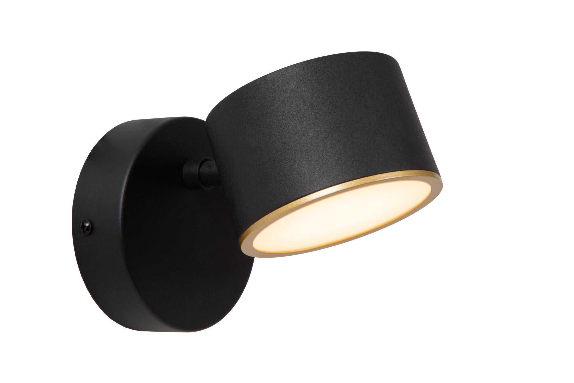 Lucide GIAN Wandlamp - Zwart