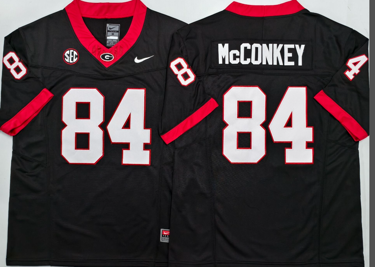 Ladd McConkey NCAA Georgia Bulldogs Nike Vapor Limited Jersey
