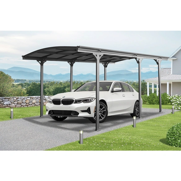 Alu Carport Frankfurt, 505x300x238cm, anthrazit