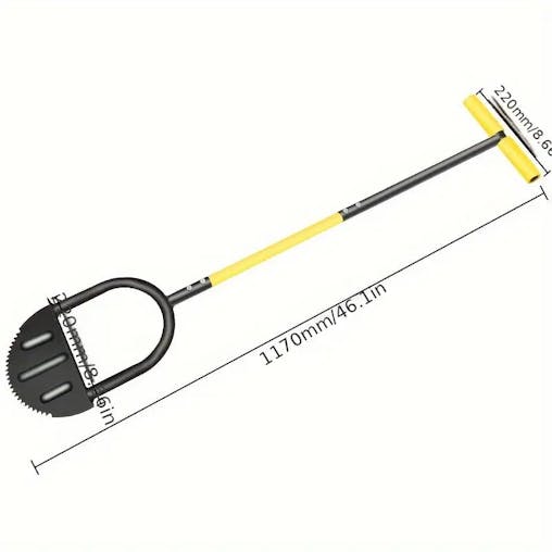 NNETM Full Steel Stand Up Garden Edger: Efficient Lawn Trimming with T Grip