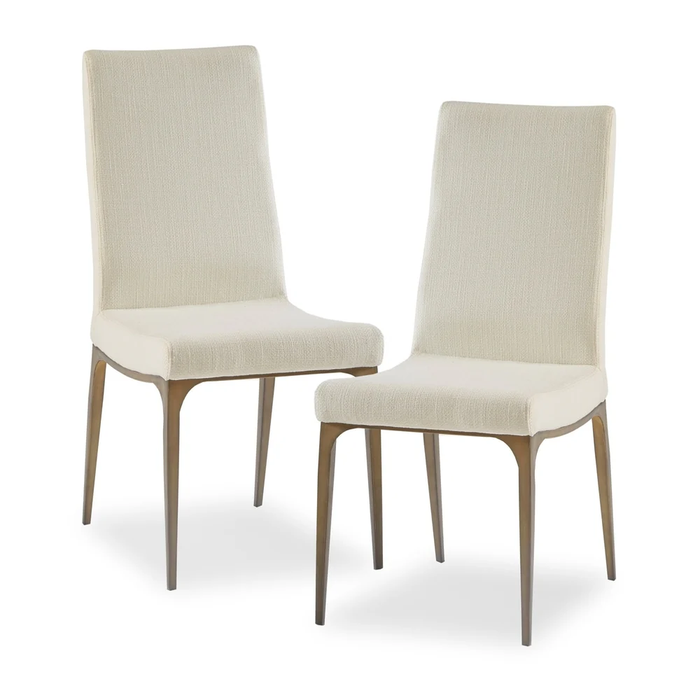 Madison Park Callaway Cream Dining Side Chairs (Set of 2) - 17.5w x 23.5d x 38h