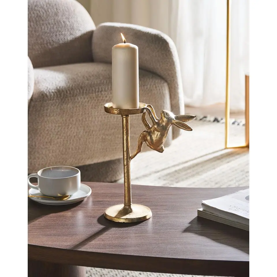 KOSOR - Kandelaar - Goud - 24 cm - Aluminium