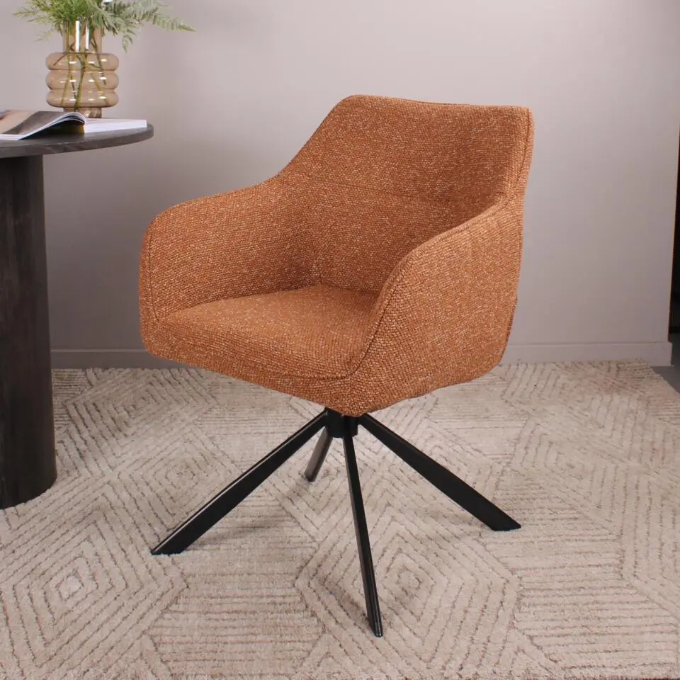 DS4U - Seff armstoel terugdraai - roestbruin