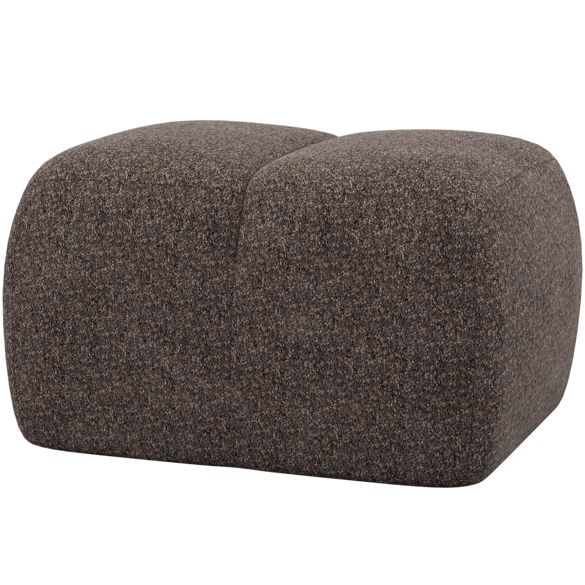 WOOOD poef Mojo - Wollig - Bruin - 45x84x64