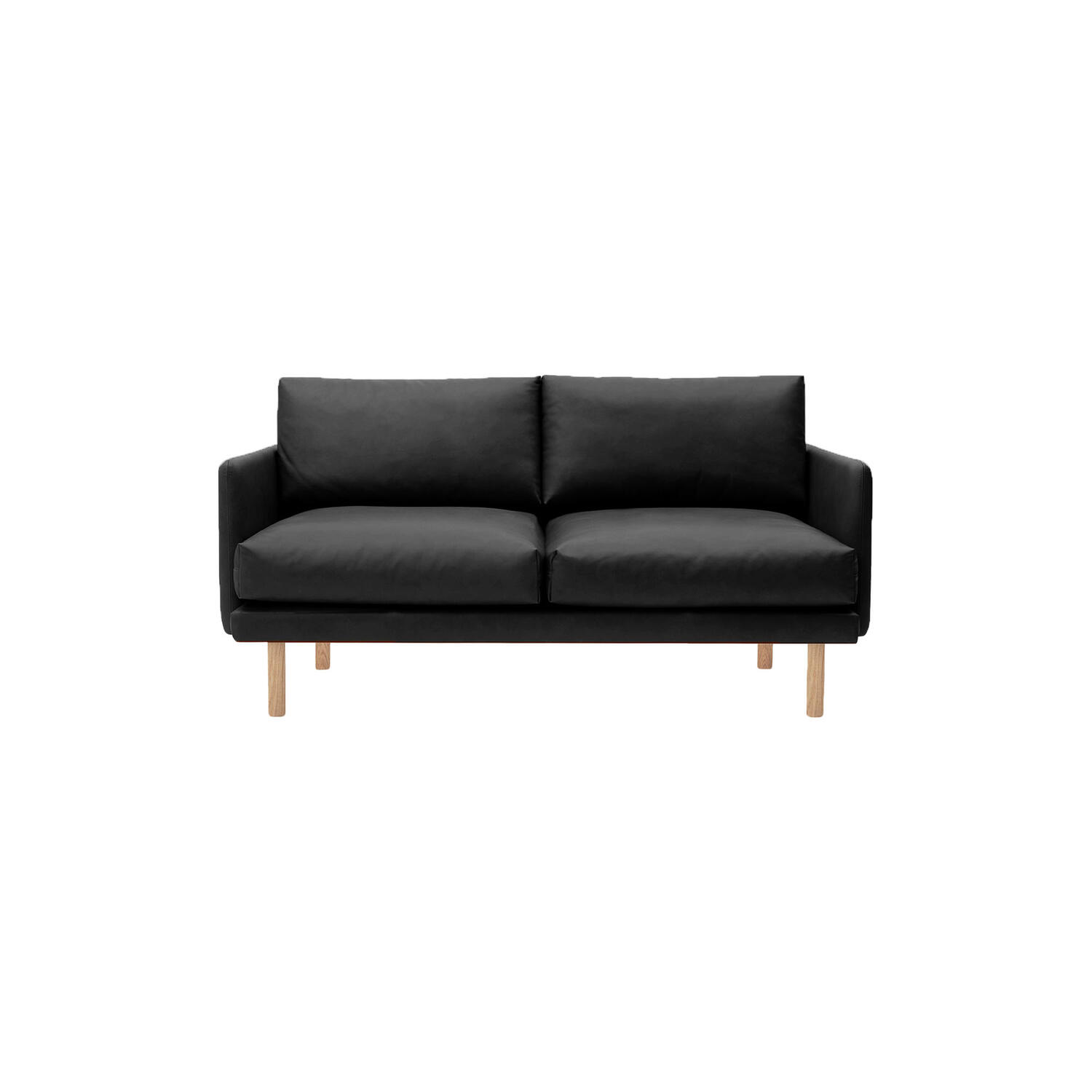 Emo 2-pers. sofa, Dakar Black/naturolieret eg