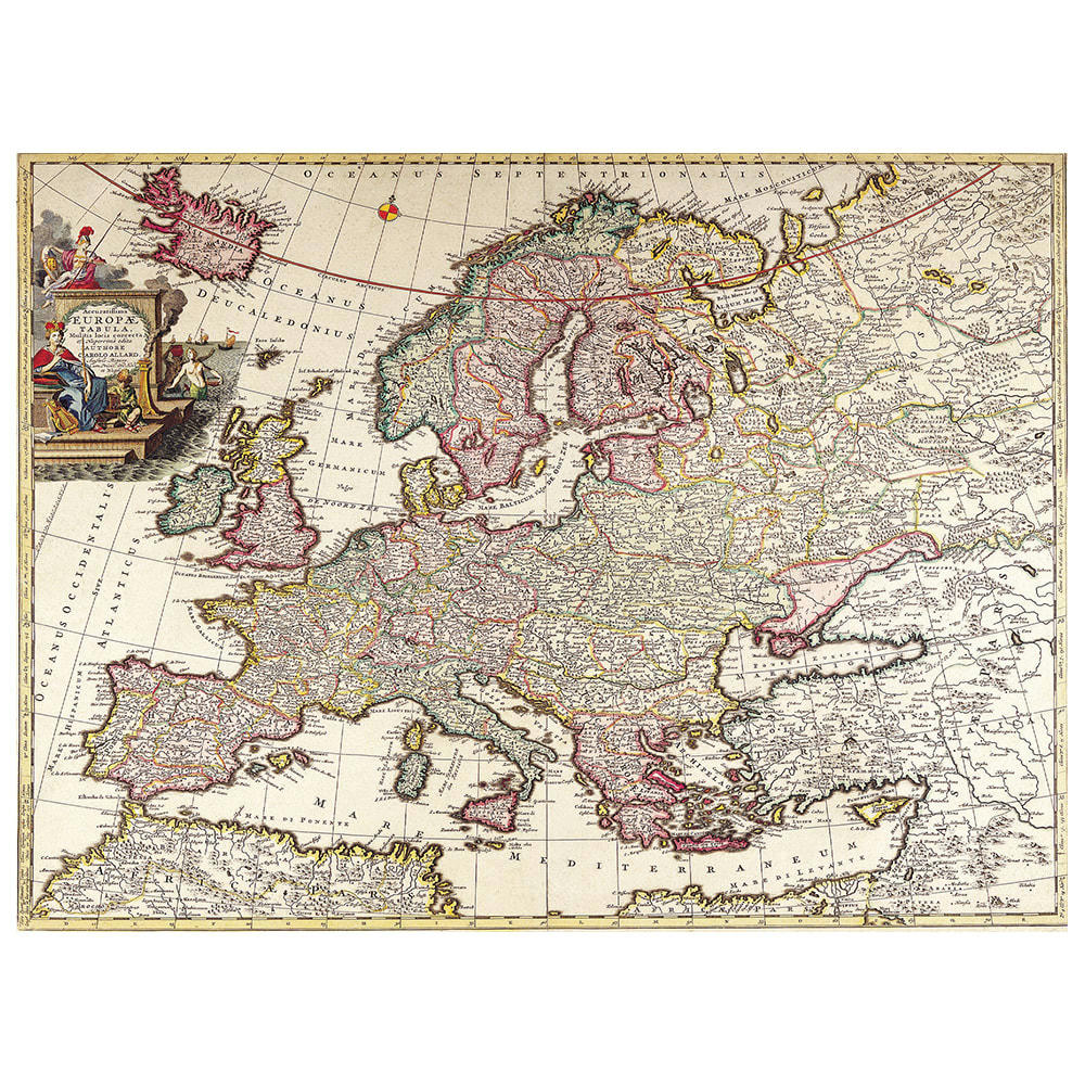 - Tableau cartographie ancienne carte No.53 40x50cm