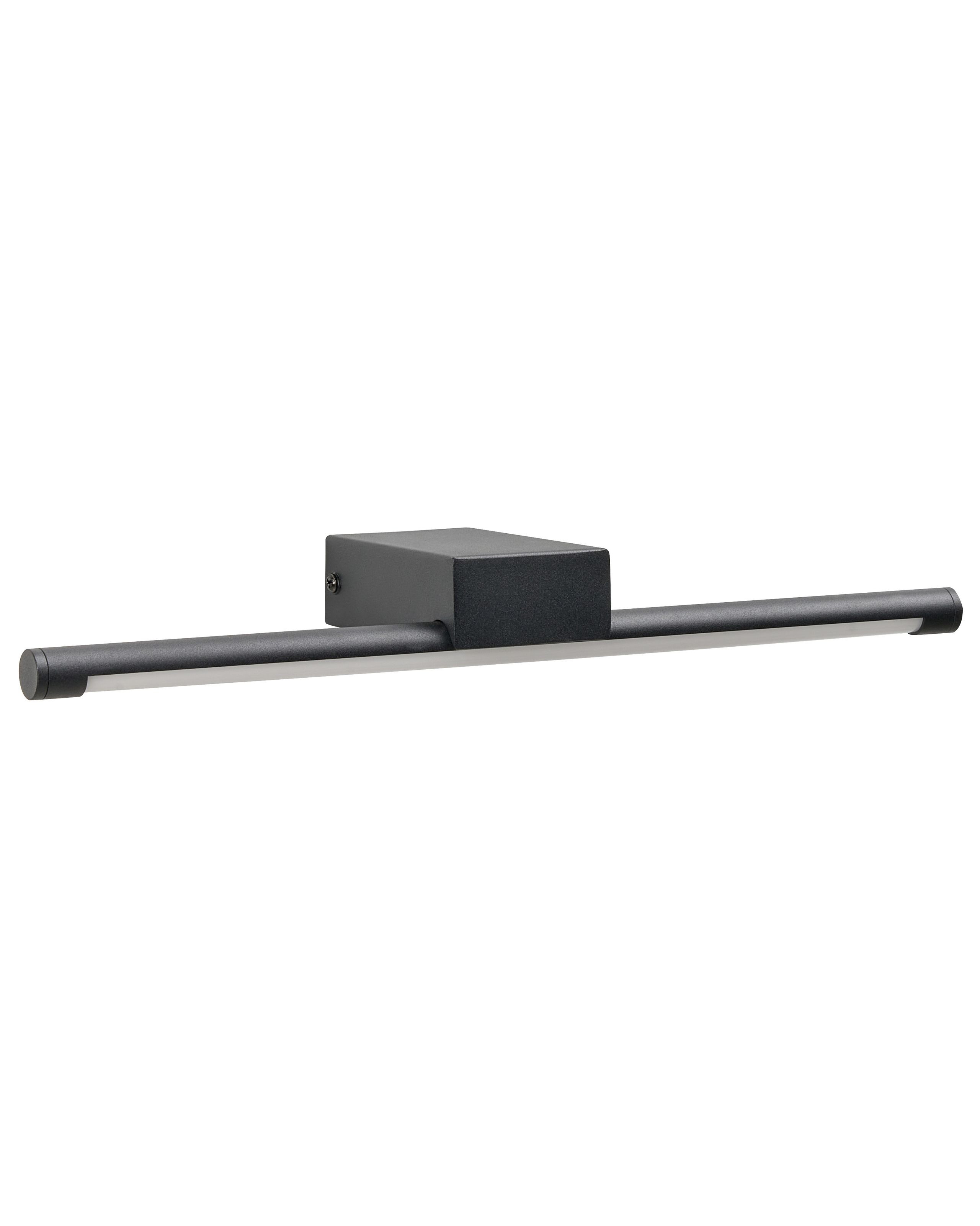 Lampa łazienkowa LED czarna metal