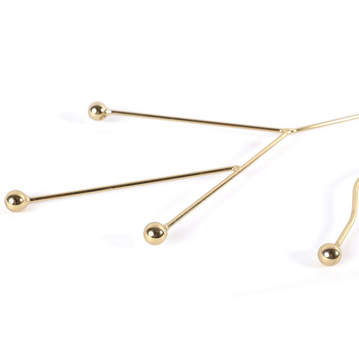 GOLD - Brindille décorative art déco vintage  métal doré 49 cm