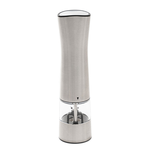 Młynek LORENZO srebrny elektryczny 21 cm HOMLA