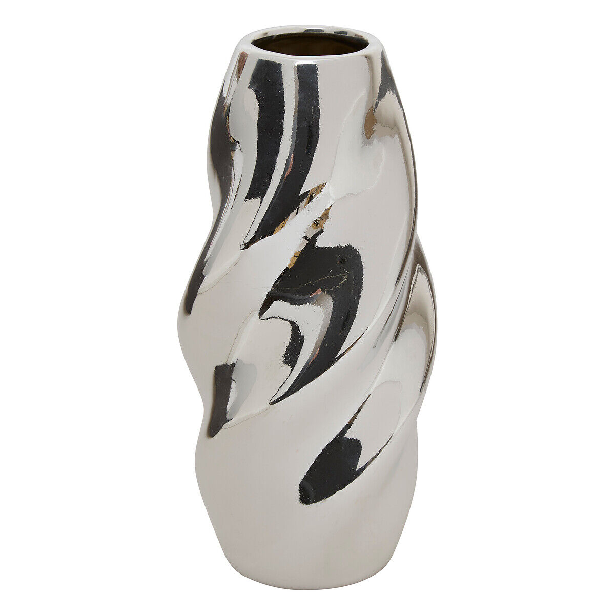 Jarra SKY prateada em cerâmica