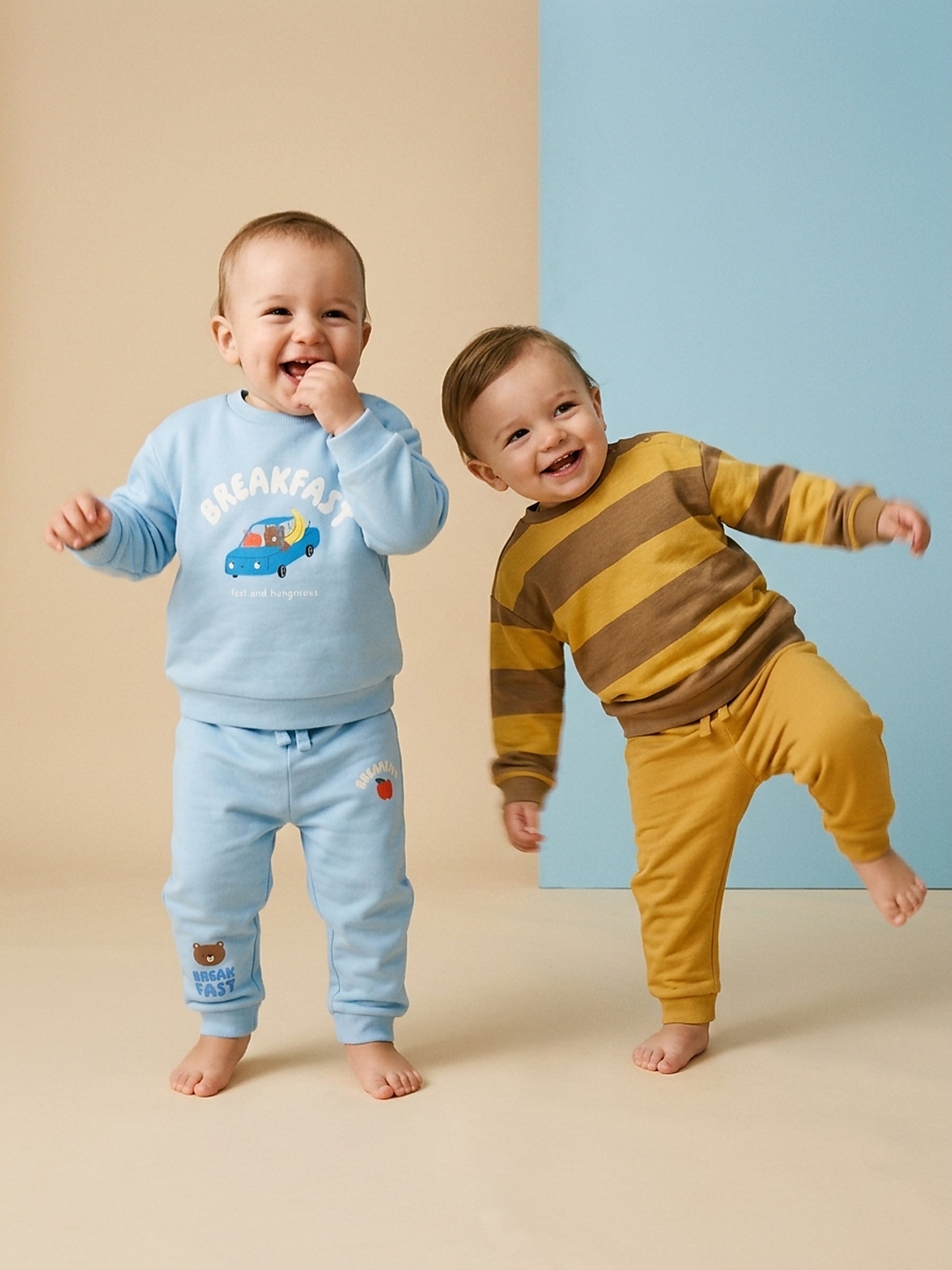 Bawełniane bluzy crewneck 2 pack
