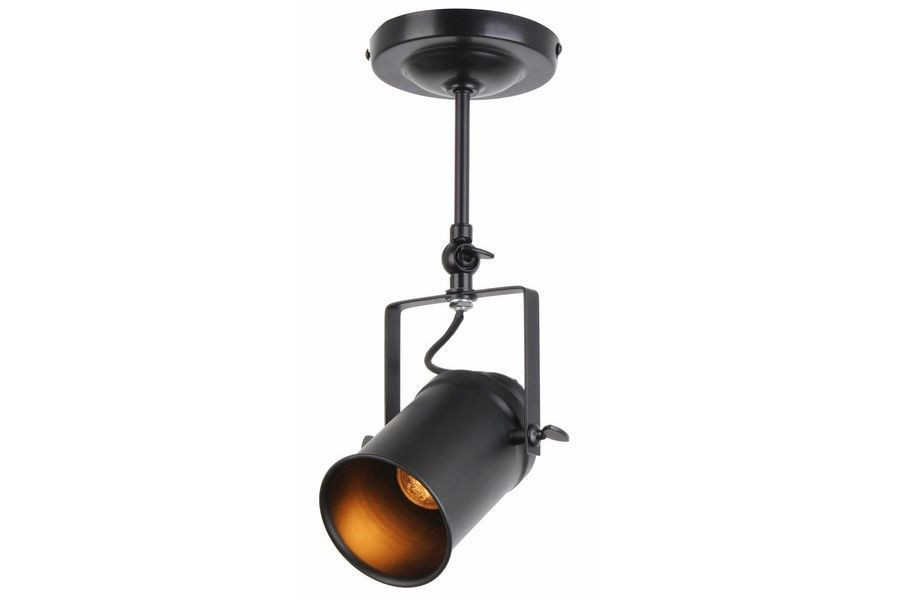 Reflektor sufitowy czarny Gemma 1xE27x40W wym:39x12x12cm Reality