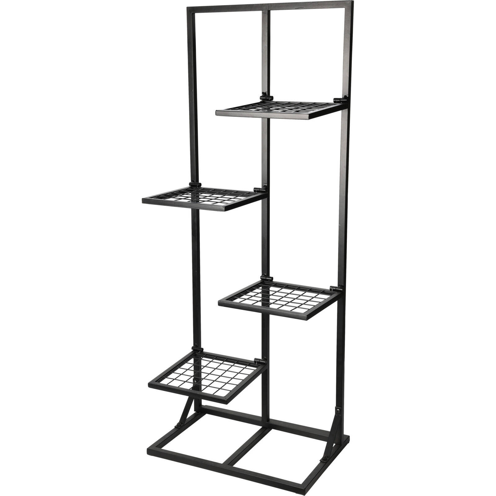 Stojak na kwiaty metalowy, wysoki, 40 x 27 x 102 cm