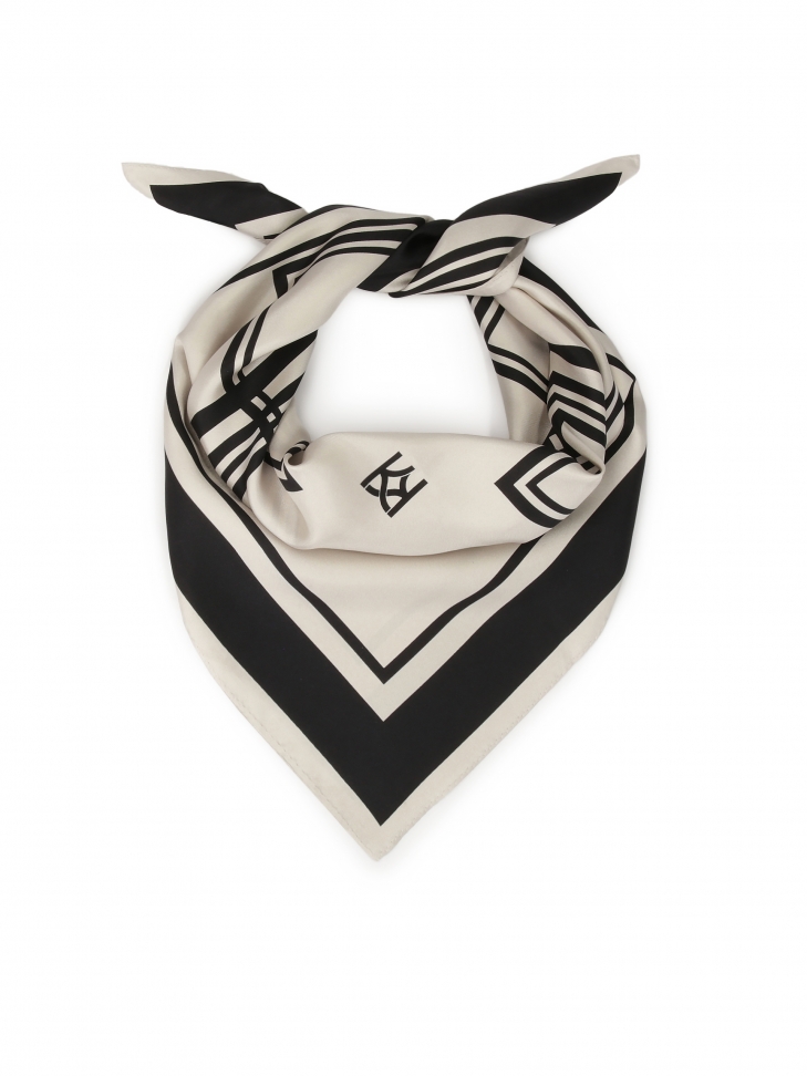 Square silk scarf