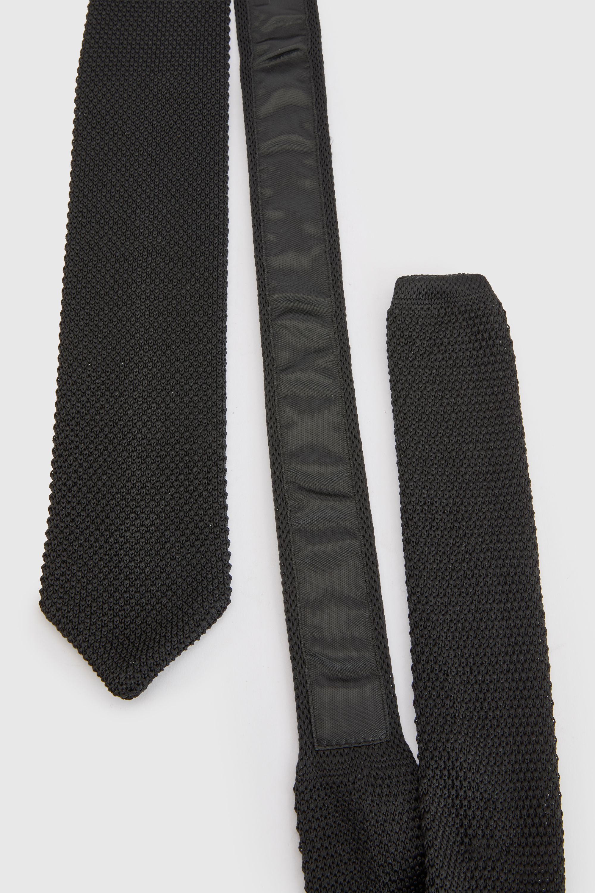 Burton Black Slim Knit Tie