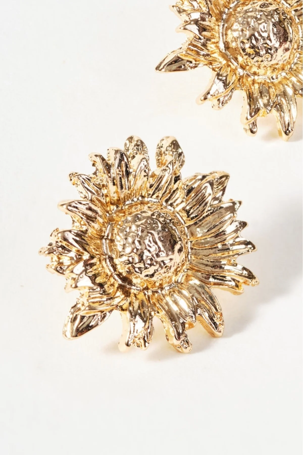 Gold Flower Earrings