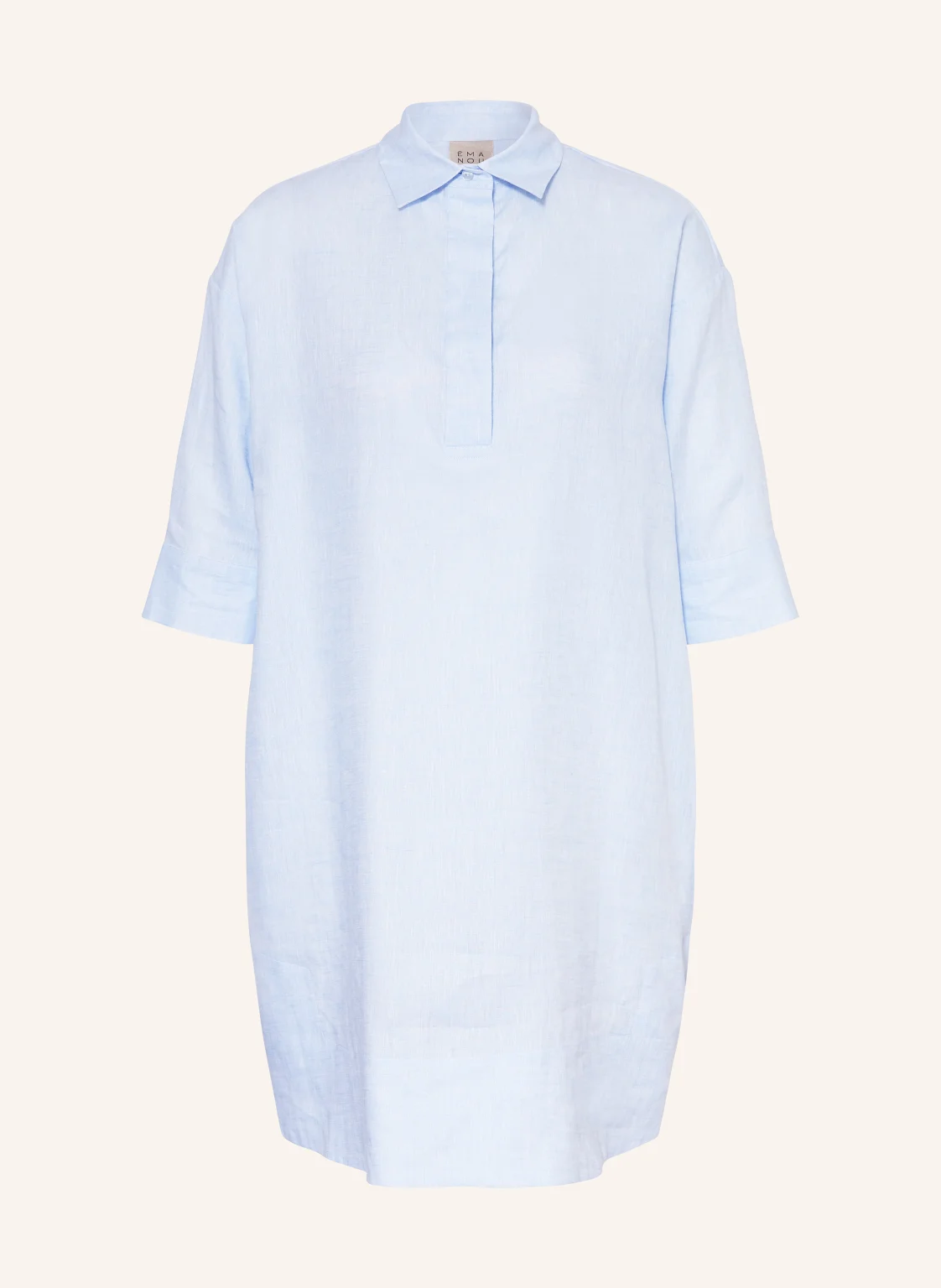 ÉMANOU Hemdblusenkleid aus Leinen mit 3/4-Arm