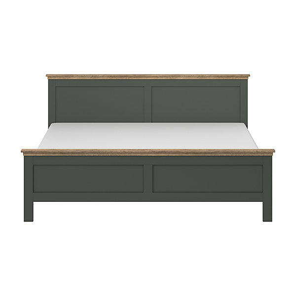 Lit 180x200 sommier inclus Martin Vert et Bois