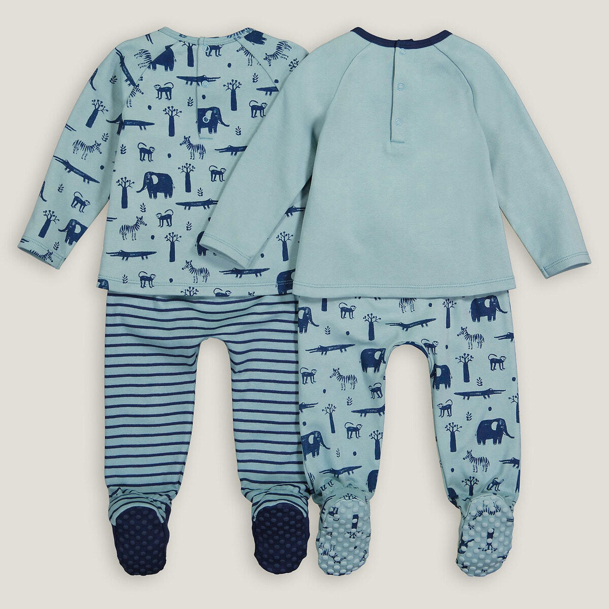 Lot de 2 pyjamas 2 pièces en interlock