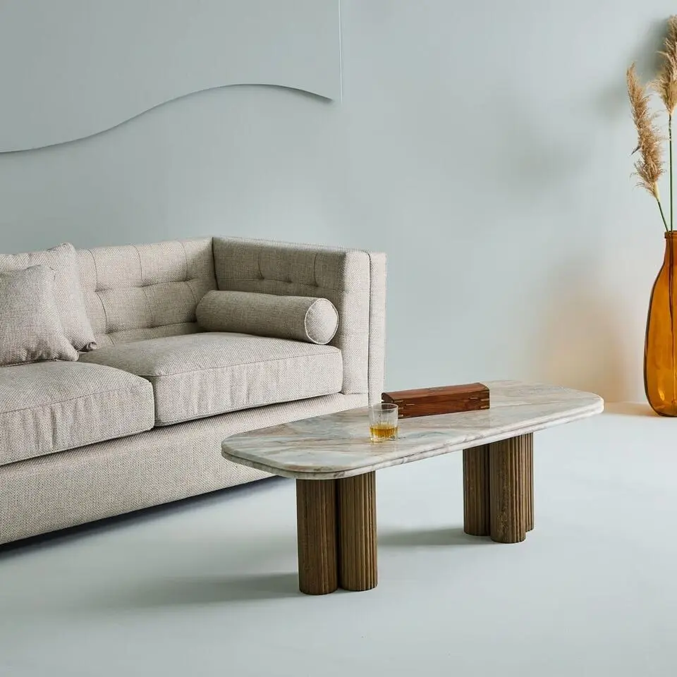 Signature - BUREN Tafel - Bruin - 120x50x41,5 cm