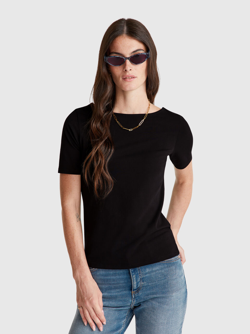 Slim fit reversible t-shirt