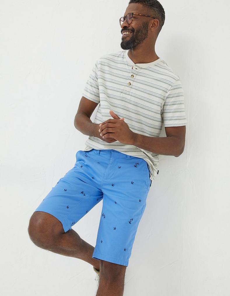 Mawes Bird Embroidery Shorts