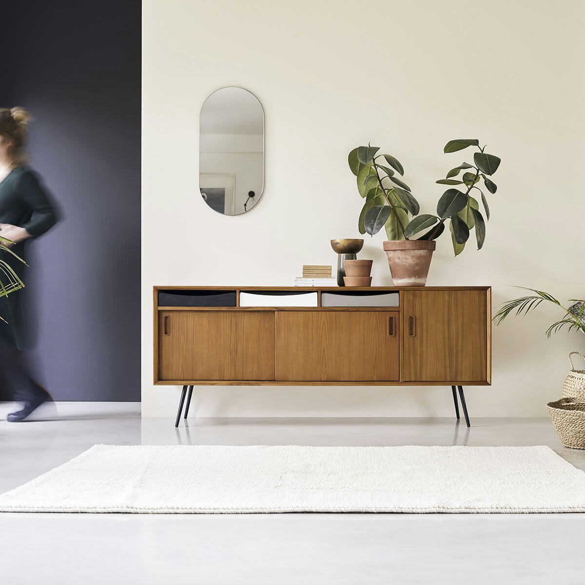 RUBEN - Buffet en teck 170 cm