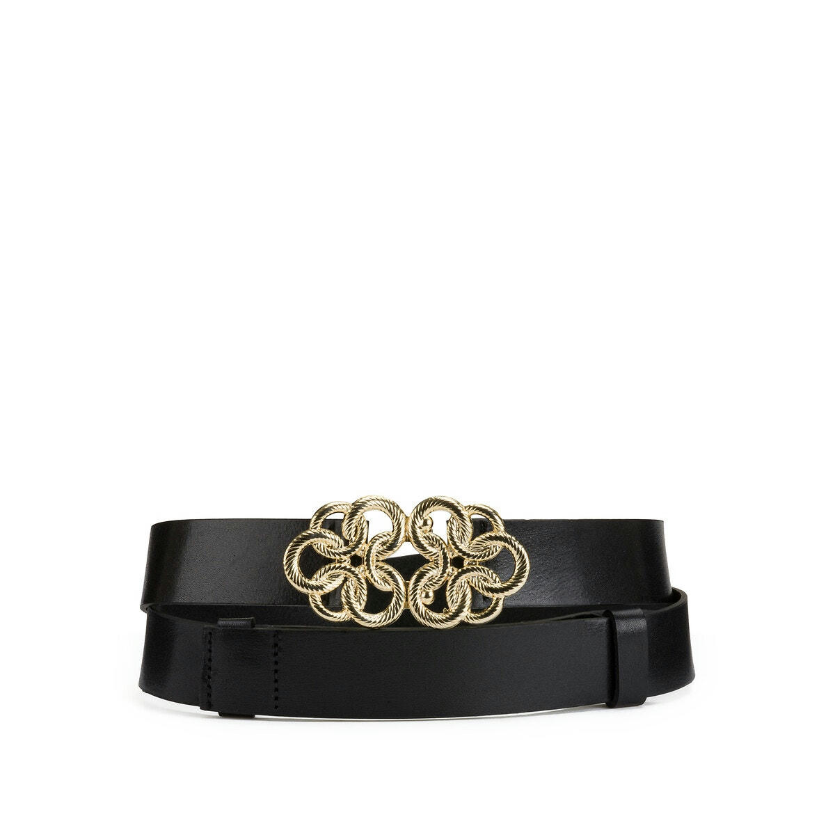 Ceinture en cuir, boucle bijoux