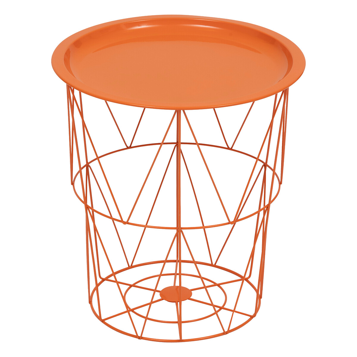 Side table "Kumi" Orange, 40x37x37 cm