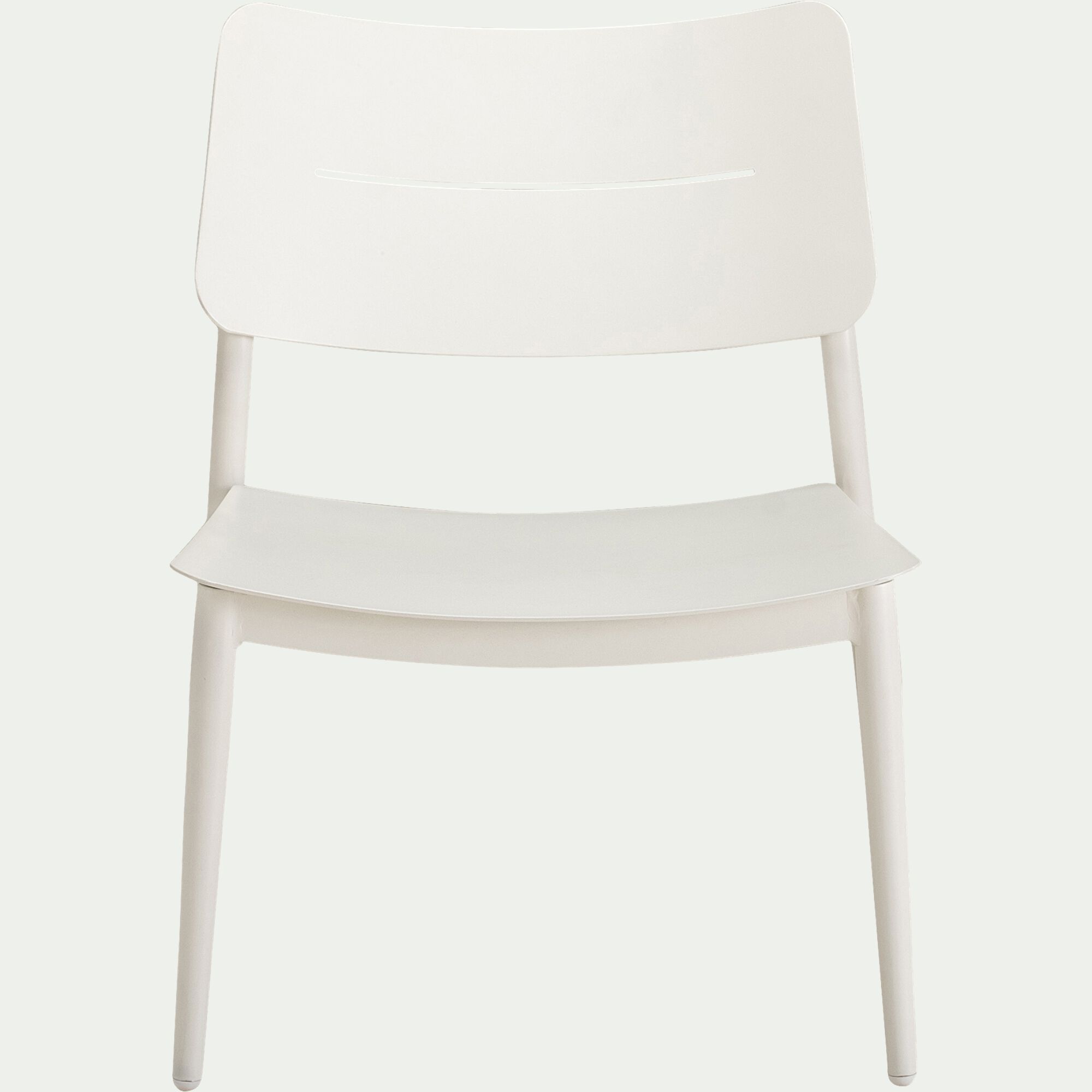 TOMA - Fauteuil de jardin en aluminium - blanc