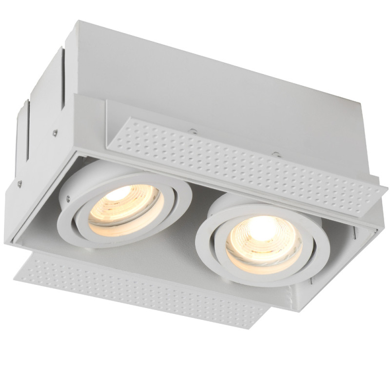 Spot encastrable Trimless blanc GU10 2 x 50 W LUCIDE
