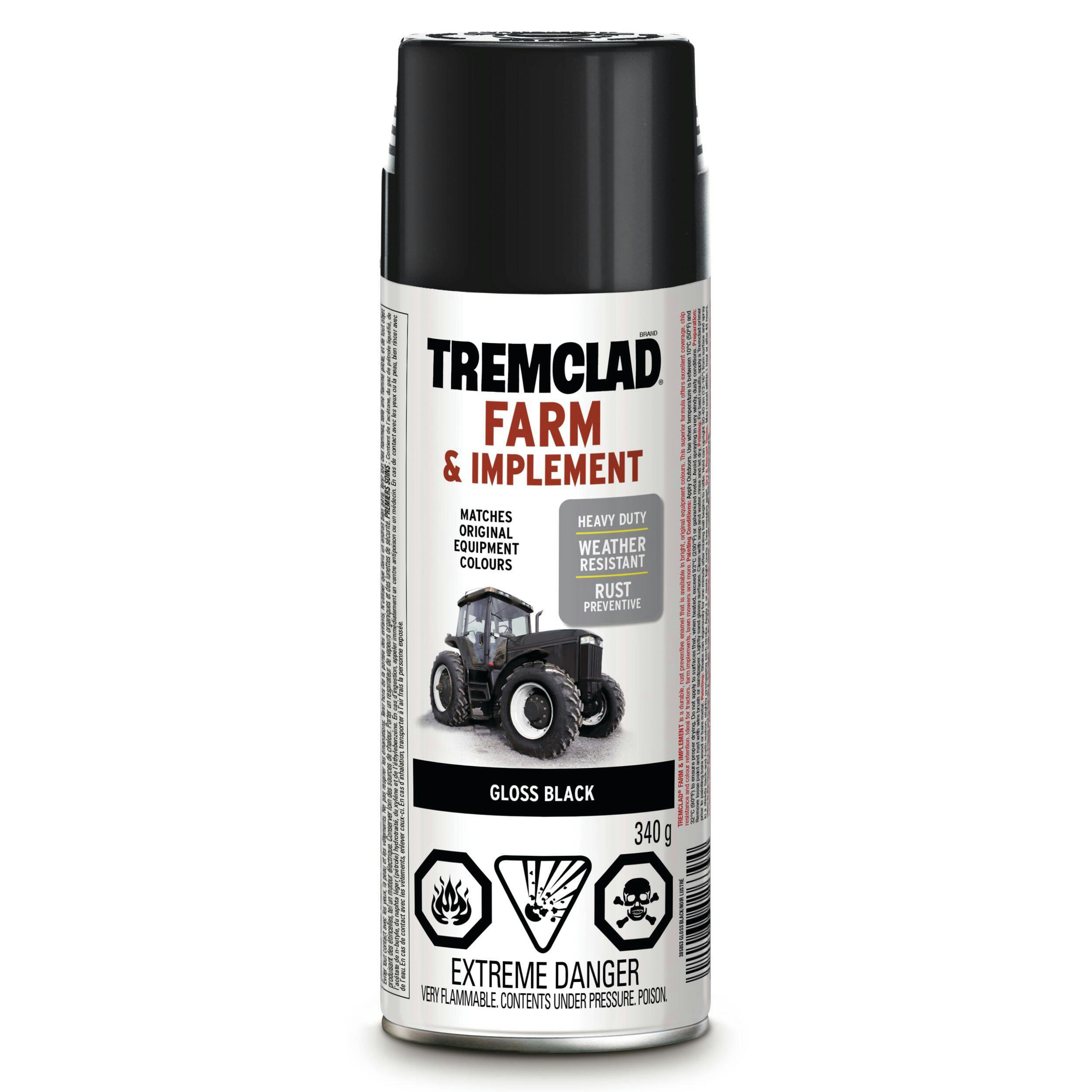 Tremclad Farm and Implement Weather-Resistant Paint Aerosol, 340-g