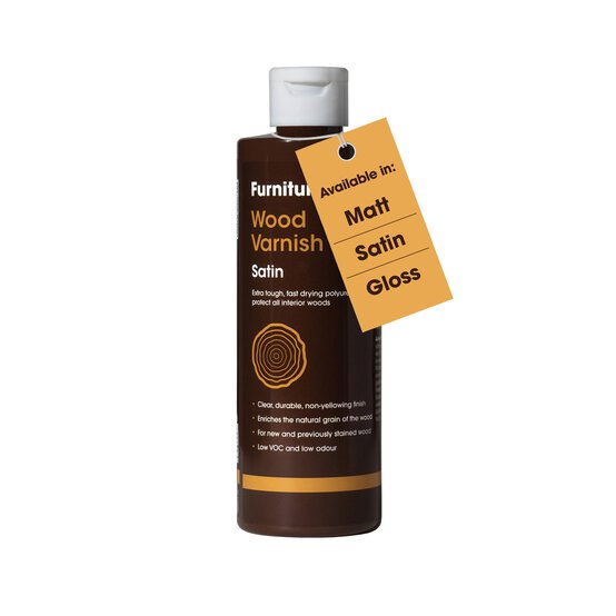 Furniture Clinic Satin Wood Varnish 250ml