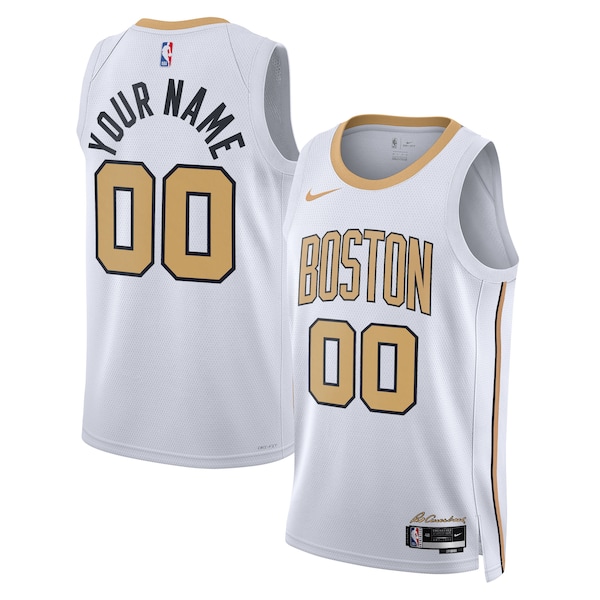Boston Celtics Nike Unisex 2025/26 City Edition Swingman Custom Jersey - White