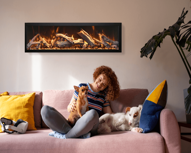 Amantii Smart 88" Electric Deep Built-in only comes with optional black steel surround
