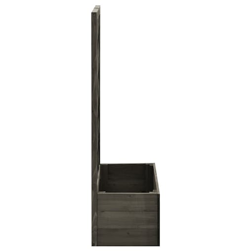 NNEVL Garden Trellis Planter Grey 50x25x90 cm Solid Firwood