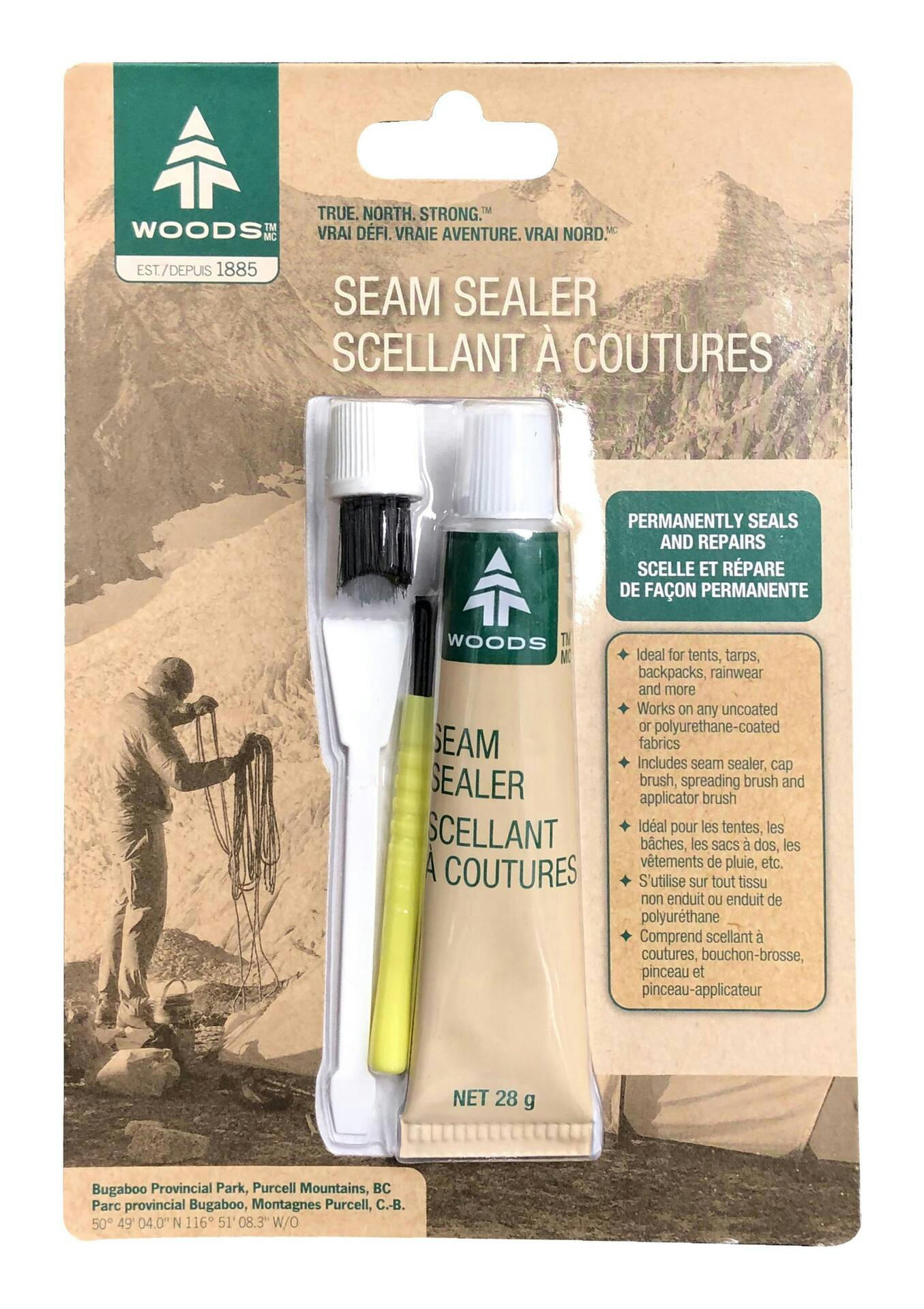 Woods Weatherproof Permanent Seam Sealer Kit For Fabrics, Tents, Tarps, Rainwear & Gear