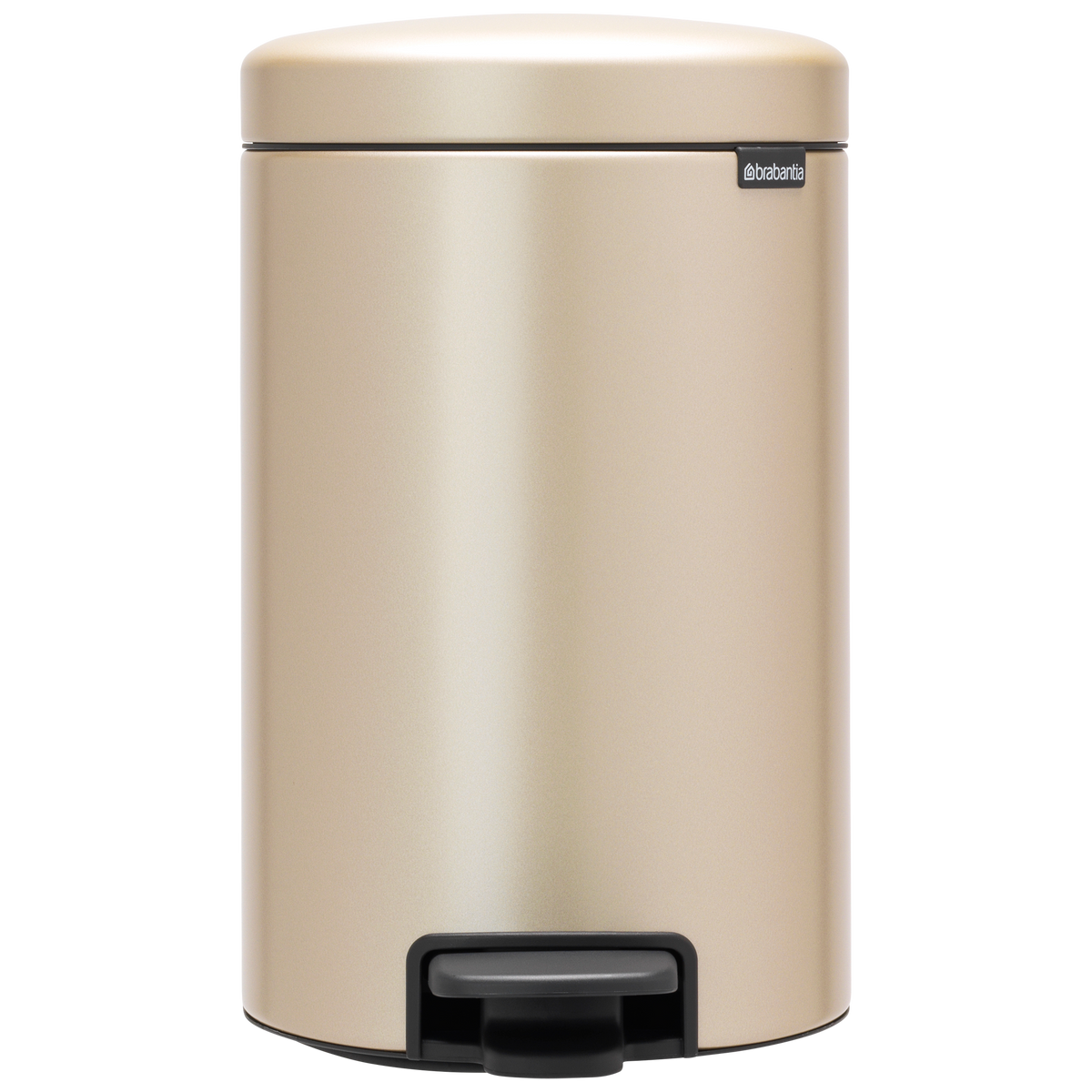 Brabantia NewIcon Pedaalemmer, 12 liter, kunststof binnenemmer - Metallic Gold