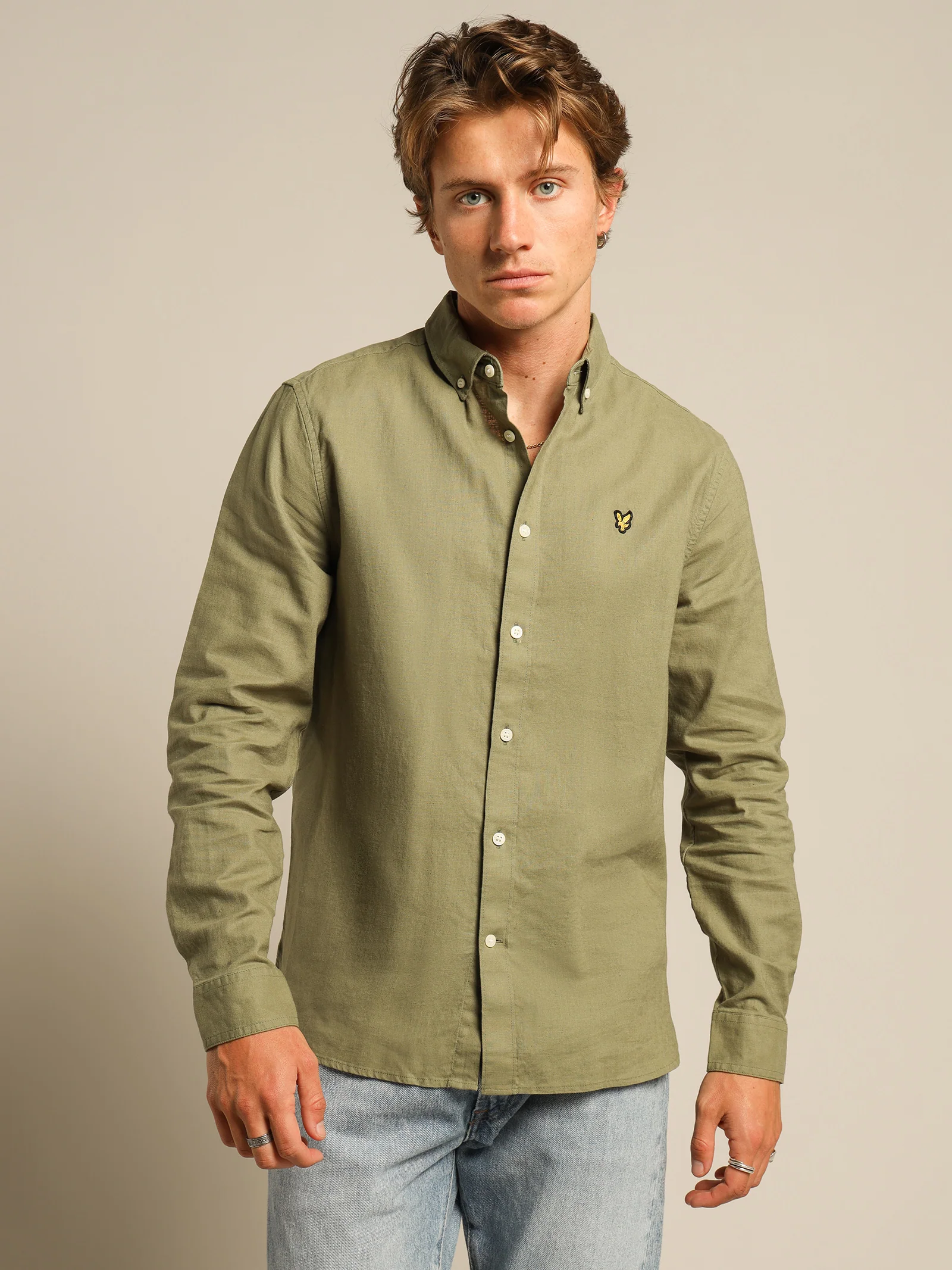 Cotton Linen Long Sleeve Shirt