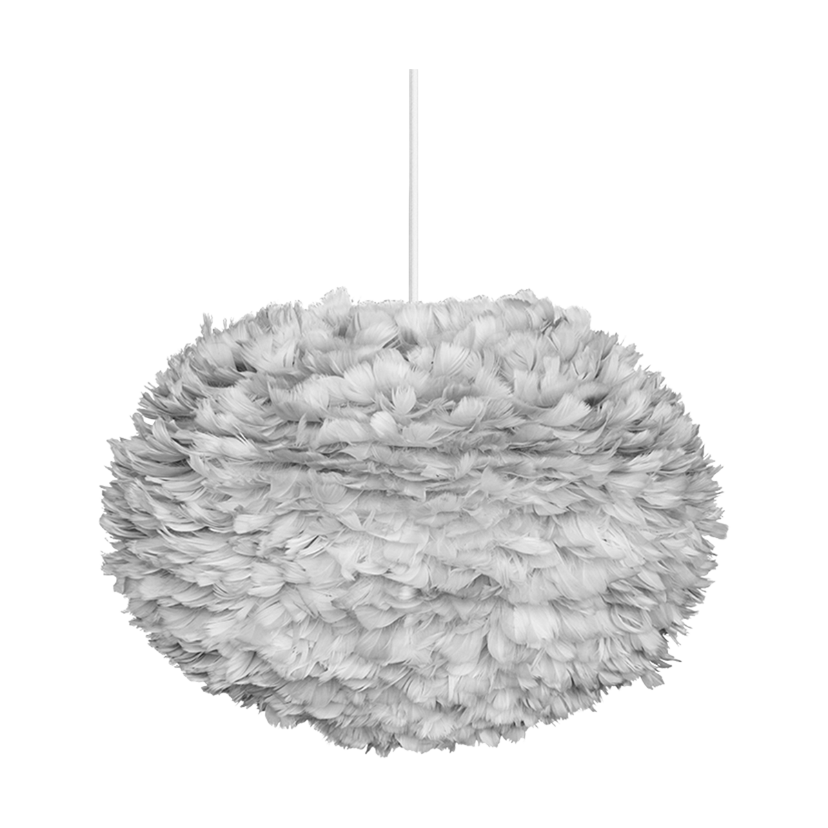 Umage Eos Large hanglamp light grey - met koordset wit - Ø 65 cm
