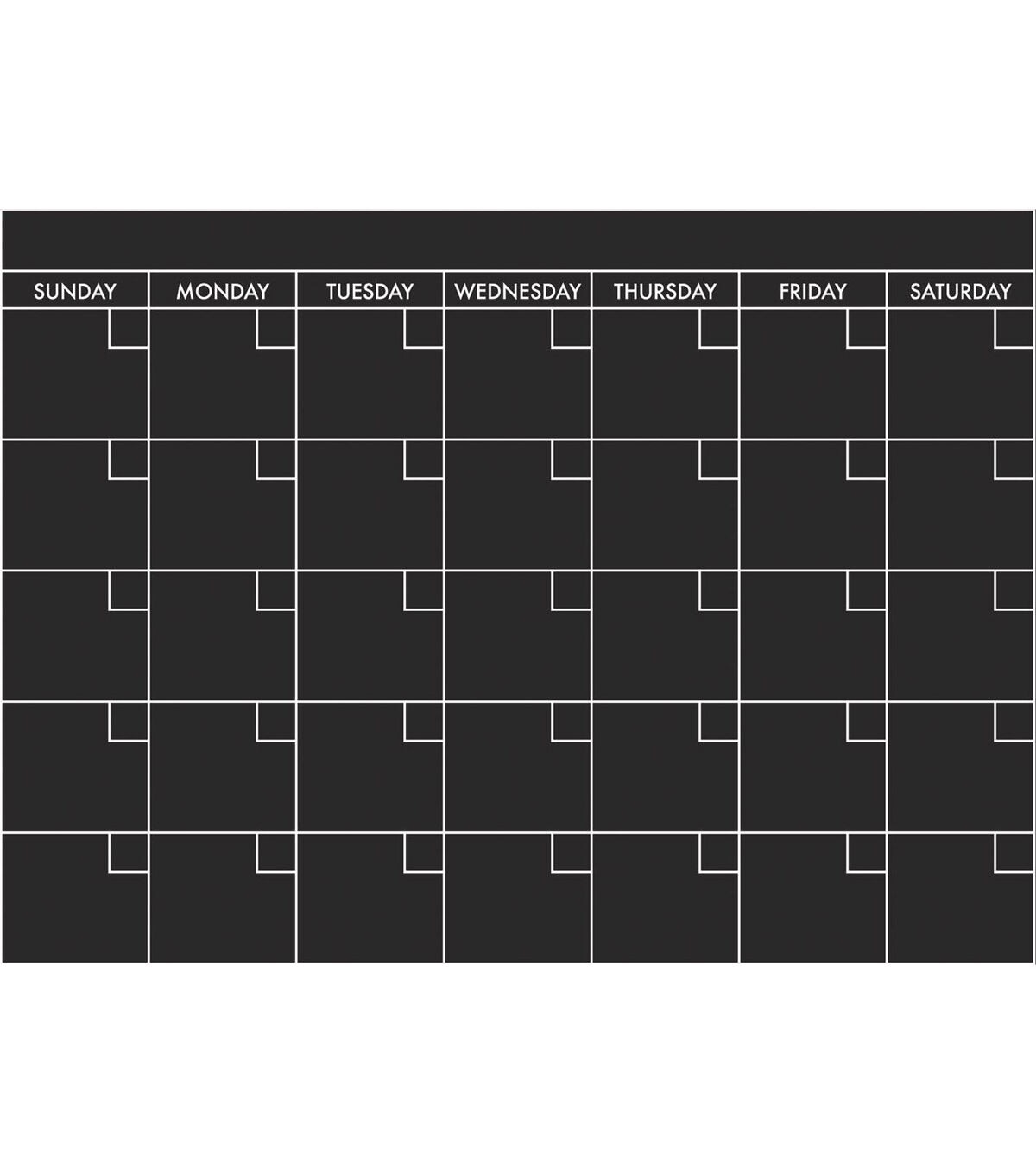 RoomMates Chalk Calendar Giant Wall Decals