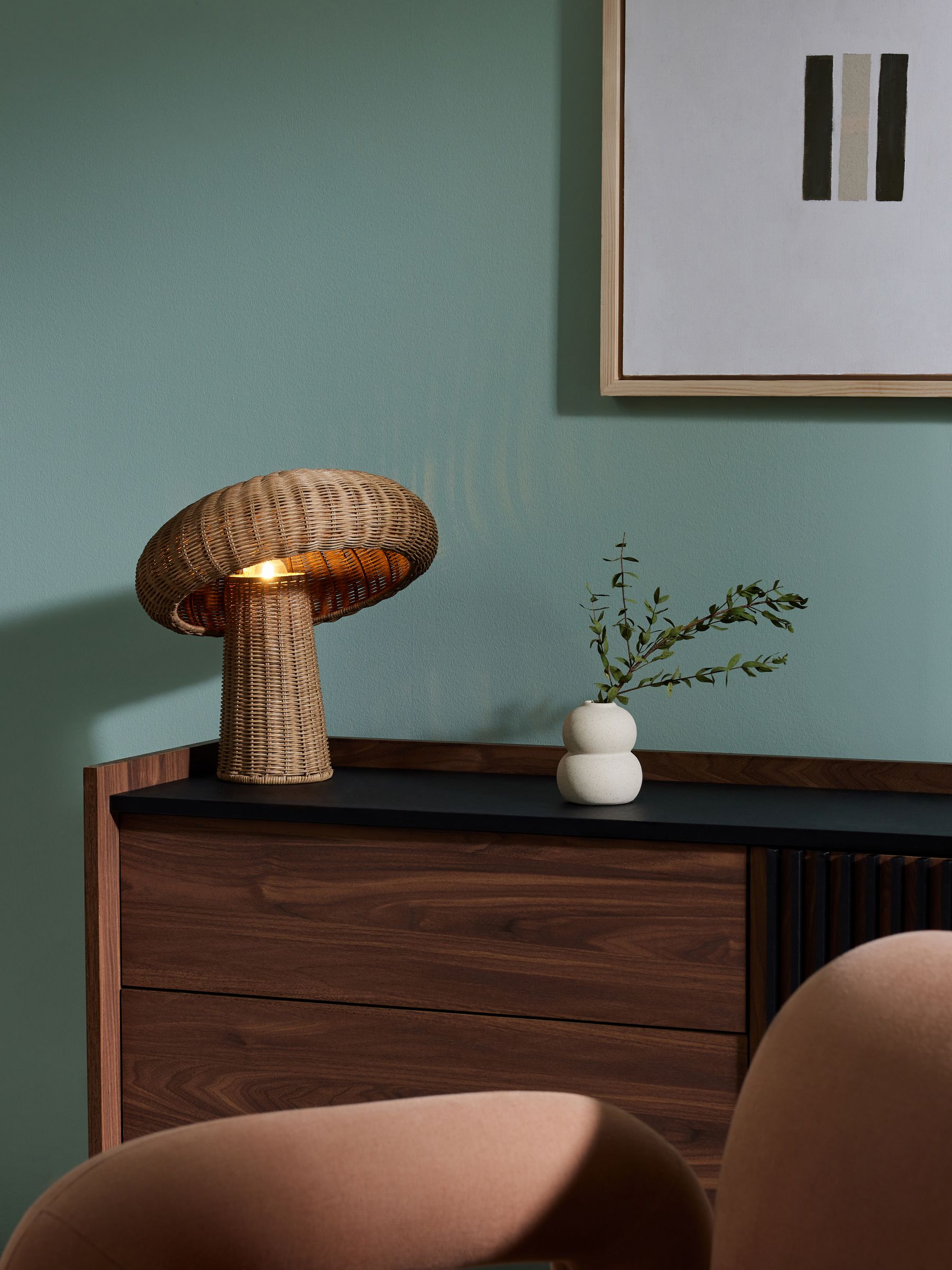 Leilani Rattan Table Lamp in Natural