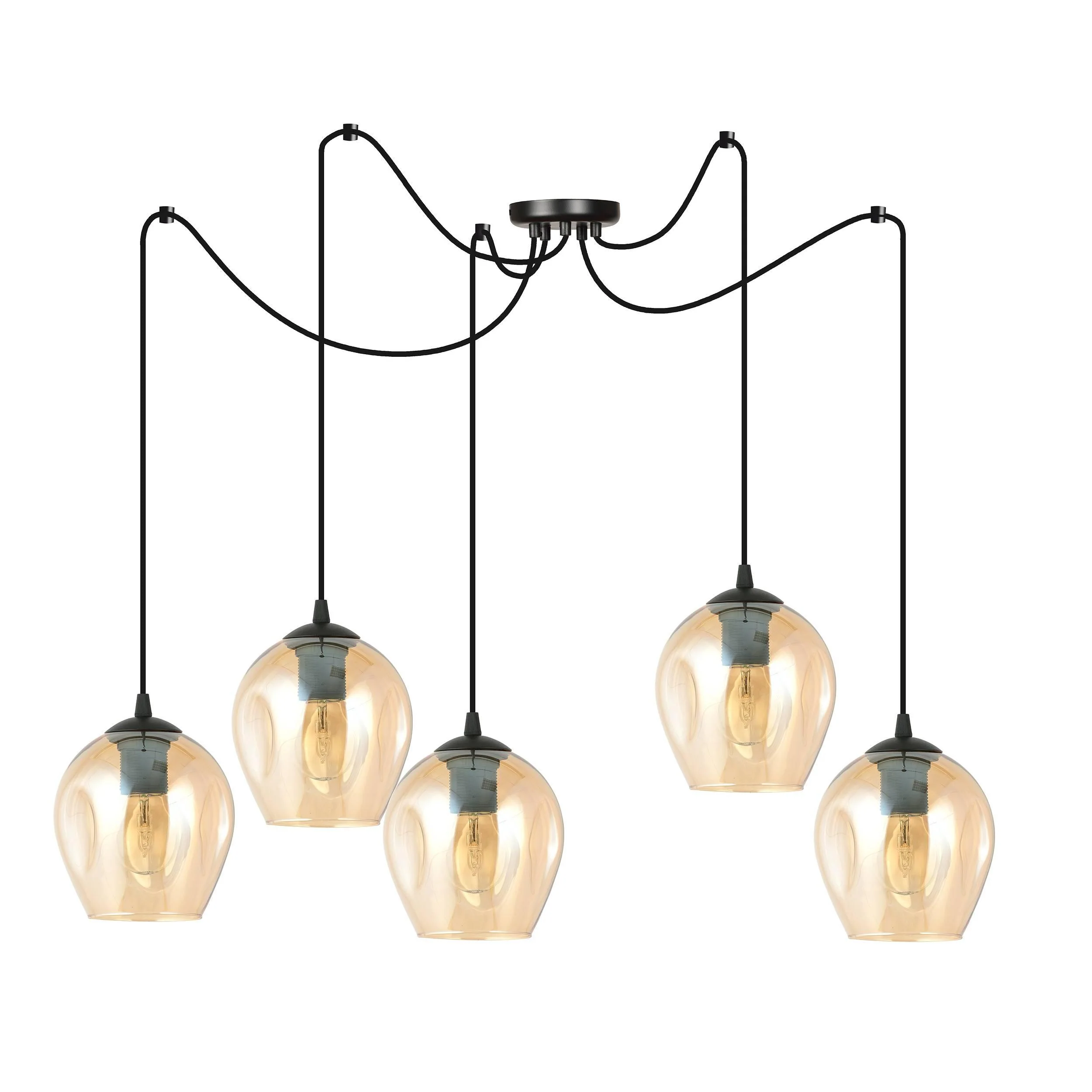 5-lichts hanglamp Stage